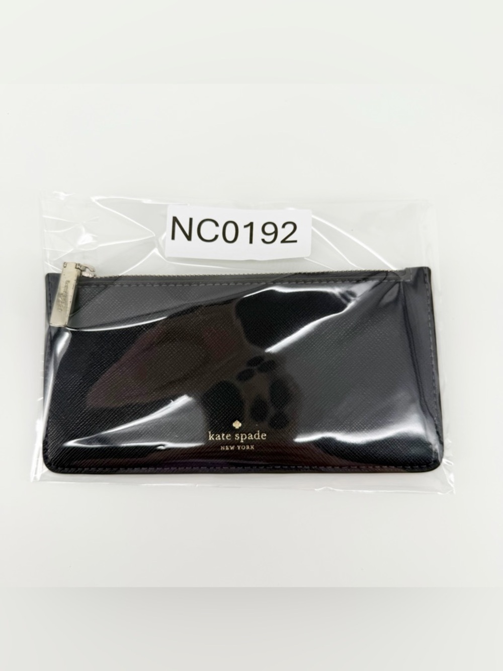 Kate Spade Deep Purple Saffiano Leather Zippered Money/Card Pouch (S362) 7”x3.5” - Picture 8 of 11